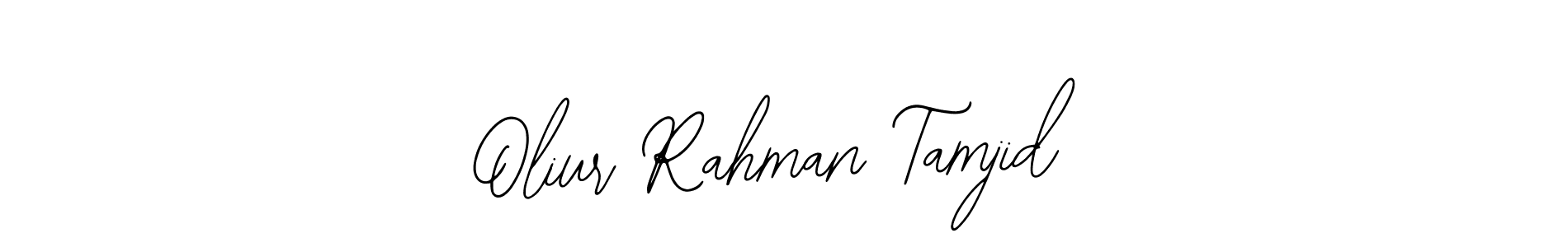 You can use this online signature creator to create a handwritten signature for the name Oliur Rahman Tamjid. This is the best online autograph maker. Oliur Rahman Tamjid signature style 12 images and pictures png