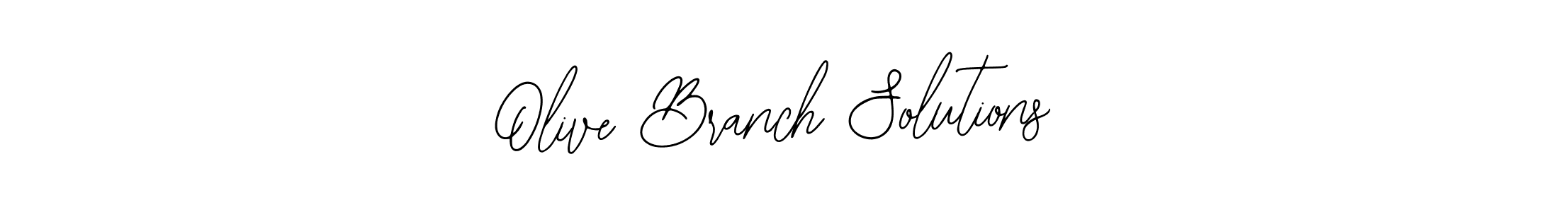 Use a signature maker to create a handwritten signature online. With this signature software, you can design (Bearetta-2O07w) your own signature for name Olive Branch Solutions. Olive Branch Solutions signature style 12 images and pictures png