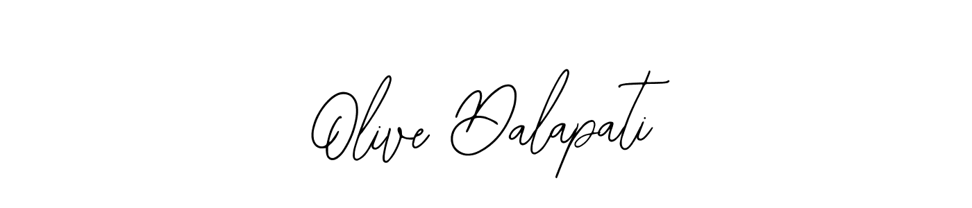 How to make Olive Dalapati name signature. Use Bearetta-2O07w style for creating short signs online. This is the latest handwritten sign. Olive Dalapati signature style 12 images and pictures png