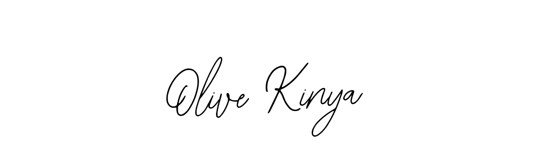Use a signature maker to create a handwritten signature online. With this signature software, you can design (Bearetta-2O07w) your own signature for name Olive Kinya. Olive Kinya signature style 12 images and pictures png