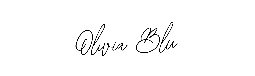 The best way (Bearetta-2O07w) to make a short signature is to pick only two or three words in your name. The name Olivia Blu include a total of six letters. For converting this name. Olivia Blu signature style 12 images and pictures png