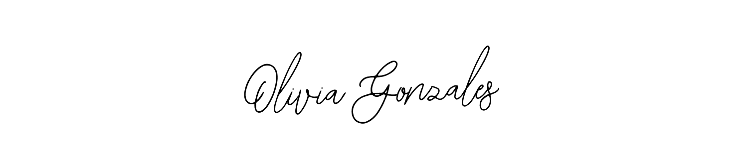 How to make Olivia Gonzales name signature. Use Bearetta-2O07w style for creating short signs online. This is the latest handwritten sign. Olivia Gonzales signature style 12 images and pictures png