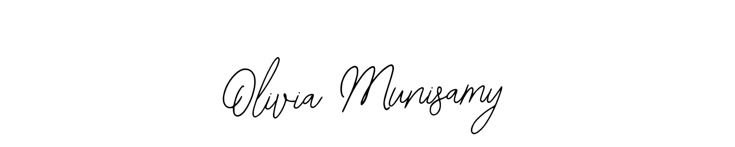 Also You can easily find your signature by using the search form. We will create Olivia Munisamy name handwritten signature images for you free of cost using Bearetta-2O07w sign style. Olivia Munisamy signature style 12 images and pictures png