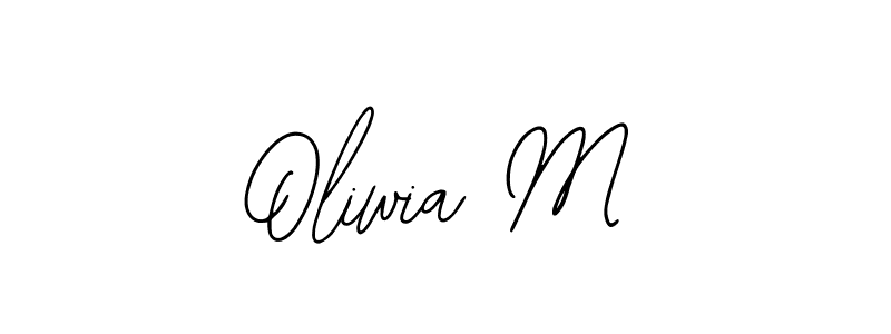 Bearetta-2O07w is a professional signature style that is perfect for those who want to add a touch of class to their signature. It is also a great choice for those who want to make their signature more unique. Get Oliwia M name to fancy signature for free. Oliwia M signature style 12 images and pictures png