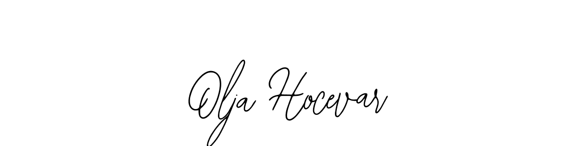 Bearetta-2O07w is a professional signature style that is perfect for those who want to add a touch of class to their signature. It is also a great choice for those who want to make their signature more unique. Get Olja Hocevar name to fancy signature for free. Olja Hocevar signature style 12 images and pictures png