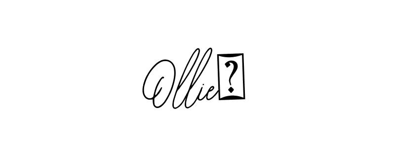You can use this online signature creator to create a handwritten signature for the name Ollie❣. This is the best online autograph maker. Ollie❣ signature style 12 images and pictures png