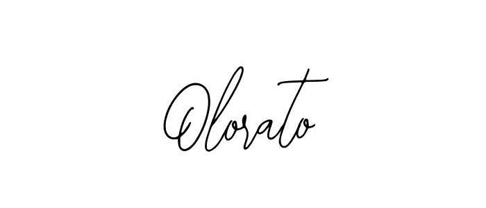 How to make Olorato name signature. Use Bearetta-2O07w style for creating short signs online. This is the latest handwritten sign. Olorato signature style 12 images and pictures png