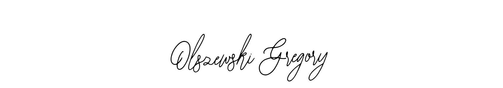 Also You can easily find your signature by using the search form. We will create Olszewski Gregory name handwritten signature images for you free of cost using Bearetta-2O07w sign style. Olszewski Gregory signature style 12 images and pictures png