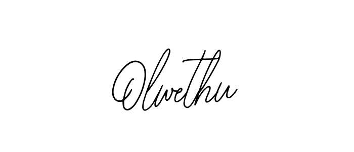 How to make Olwethu name signature. Use Bearetta-2O07w style for creating short signs online. This is the latest handwritten sign. Olwethu signature style 12 images and pictures png