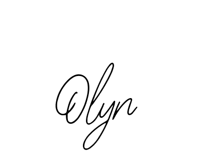 Olyn stylish signature style. Best Handwritten Sign (Bearetta-2O07w) for my name. Handwritten Signature Collection Ideas for my name Olyn. Olyn signature style 12 images and pictures png