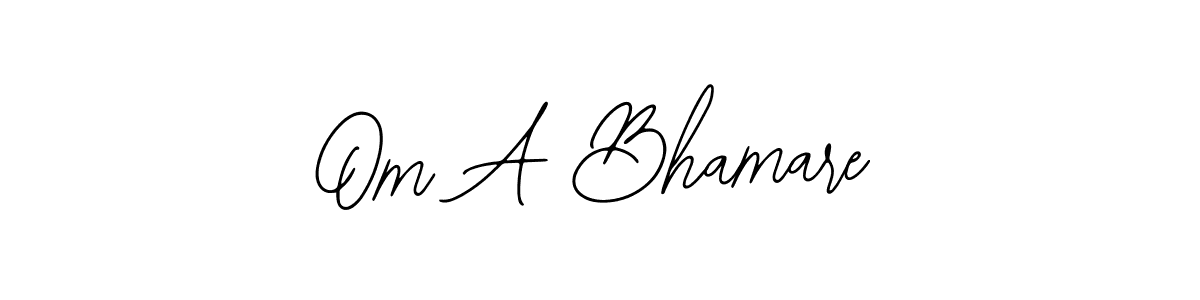 Create a beautiful signature design for name Om A Bhamare. With this signature (Bearetta-2O07w) fonts, you can make a handwritten signature for free. Om A Bhamare signature style 12 images and pictures png