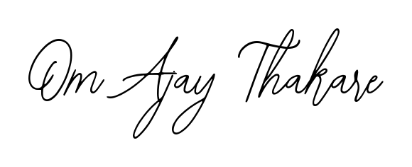 Give your name Om Ajay Thakare an exquisite flair with the Bearetta-2O07w script font. Ideal for contracts, resumes, and formal letterheads. Om Ajay Thakare signature style 12 images and pictures png