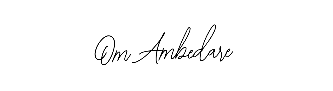 Also You can easily find your signature by using the search form. We will create Om Ambedare name handwritten signature images for you free of cost using Bearetta-2O07w sign style. Om Ambedare signature style 12 images and pictures png