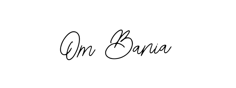 Also You can easily find your signature by using the search form. We will create Om Bania name handwritten signature images for you free of cost using Bearetta-2O07w sign style. Om Bania signature style 12 images and pictures png