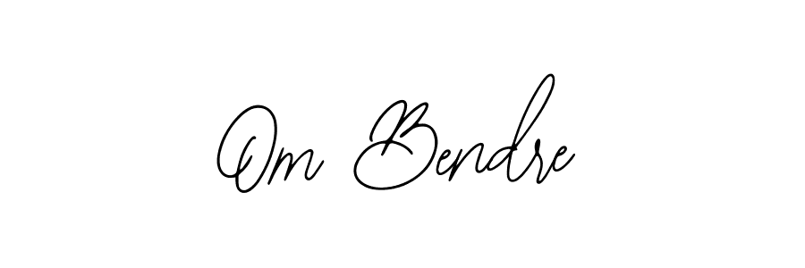 How to make Om Bendre name signature. Use Bearetta-2O07w style for creating short signs online. This is the latest handwritten sign. Om Bendre signature style 12 images and pictures png