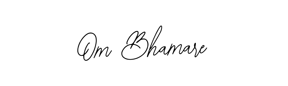 Similarly Bearetta-2O07w is the best handwritten signature design. Signature creator online .You can use it as an online autograph creator for name Om Bhamare. Om Bhamare signature style 12 images and pictures png