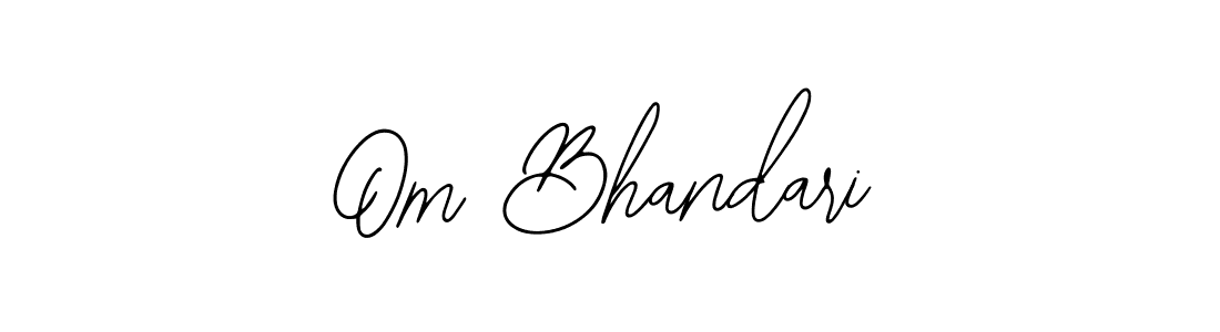 How to make Om Bhandari signature? Bearetta-2O07w is a professional autograph style. Create handwritten signature for Om Bhandari name. Om Bhandari signature style 12 images and pictures png