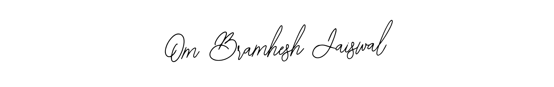 Use a signature maker to create a handwritten signature online. With this signature software, you can design (Bearetta-2O07w) your own signature for name Om Bramhesh Jaiswal. Om Bramhesh Jaiswal signature style 12 images and pictures png