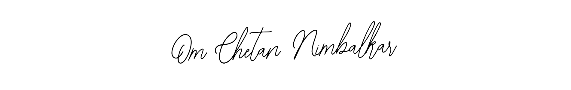 Bearetta-2O07w is a professional signature style that is perfect for those who want to add a touch of class to their signature. It is also a great choice for those who want to make their signature more unique. Get Om Chetan Nimbalkar name to fancy signature for free. Om Chetan Nimbalkar signature style 12 images and pictures png