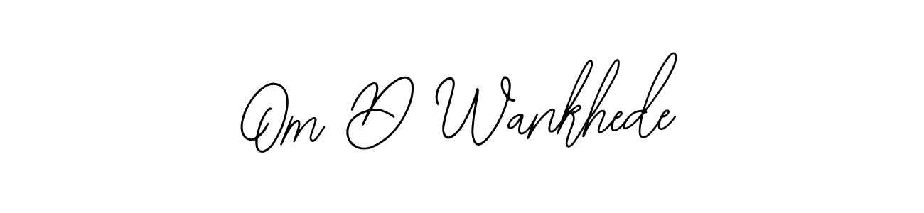 Create a beautiful signature design for name Om D Wankhede. With this signature (Bearetta-2O07w) fonts, you can make a handwritten signature for free. Om D Wankhede signature style 12 images and pictures png