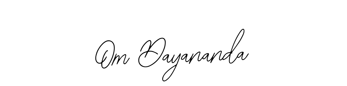 Bearetta-2O07w is a professional signature style that is perfect for those who want to add a touch of class to their signature. It is also a great choice for those who want to make their signature more unique. Get Om Dayananda name to fancy signature for free. Om Dayananda signature style 12 images and pictures png