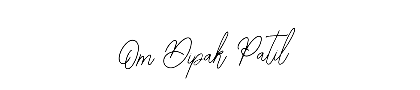 Use a signature maker to create a handwritten signature online. With this signature software, you can design (Bearetta-2O07w) your own signature for name Om Dipak Patil. Om Dipak Patil signature style 12 images and pictures png