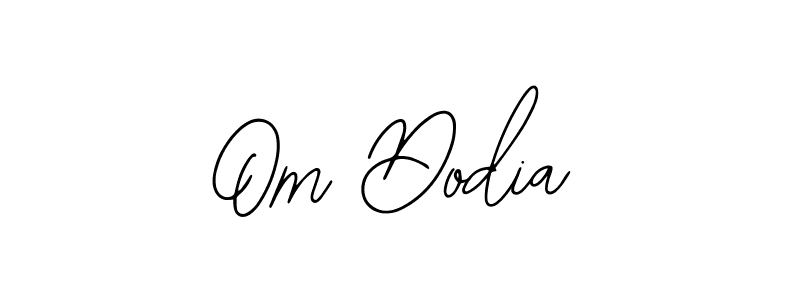 if you are searching for the best signature style for your name Om Dodia. so please give up your signature search. here we have designed multiple signature styles  using Bearetta-2O07w. Om Dodia signature style 12 images and pictures png