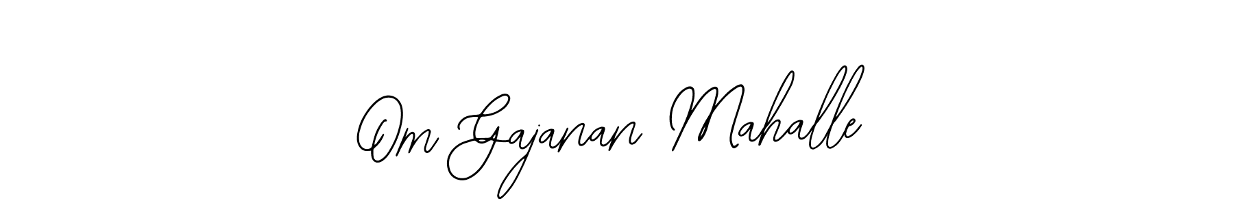 How to make Om Gajanan Mahalle name signature. Use Bearetta-2O07w style for creating short signs online. This is the latest handwritten sign. Om Gajanan Mahalle signature style 12 images and pictures png