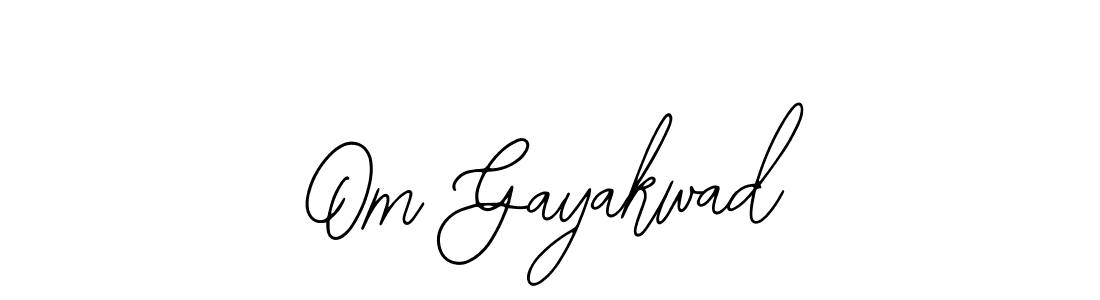 Bearetta-2O07w is a professional signature style that is perfect for those who want to add a touch of class to their signature. It is also a great choice for those who want to make their signature more unique. Get Om Gayakwad name to fancy signature for free. Om Gayakwad signature style 12 images and pictures png
