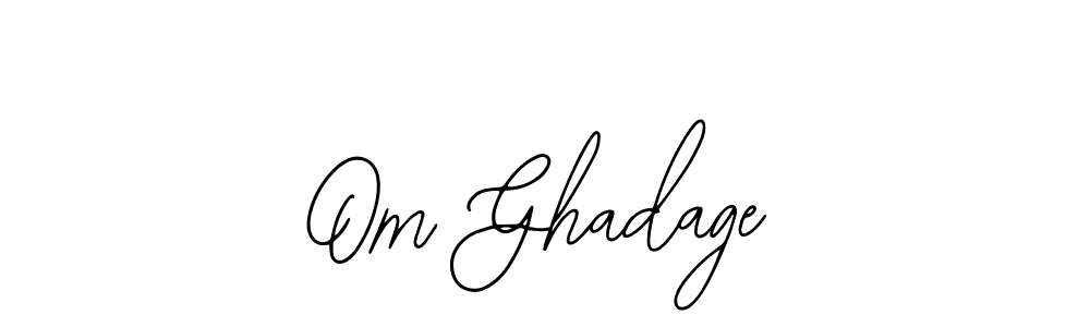 Om Ghadage stylish signature style. Best Handwritten Sign (Bearetta-2O07w) for my name. Handwritten Signature Collection Ideas for my name Om Ghadage. Om Ghadage signature style 12 images and pictures png