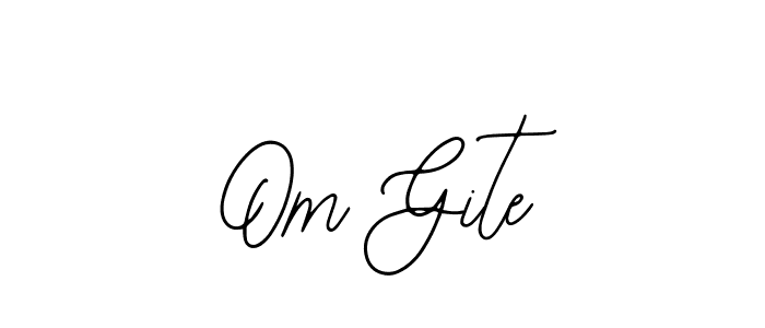 How to make Om Gite signature? Bearetta-2O07w is a professional autograph style. Create handwritten signature for Om Gite name. Om Gite signature style 12 images and pictures png