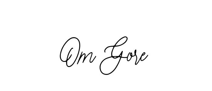 Design your own signature with our free online signature maker. With this signature software, you can create a handwritten (Bearetta-2O07w) signature for name Om Gore. Om Gore signature style 12 images and pictures png