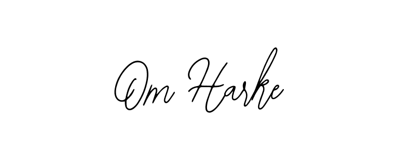 Use a signature maker to create a handwritten signature online. With this signature software, you can design (Bearetta-2O07w) your own signature for name Om Harke. Om Harke signature style 12 images and pictures png