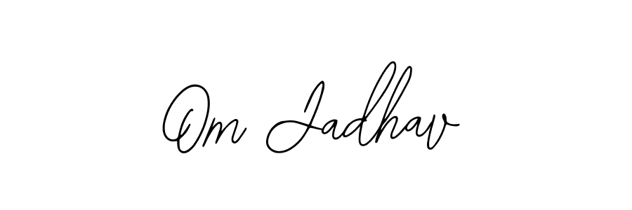 You should practise on your own different ways (Bearetta-2O07w) to write your name (Om Jadhav) in signature. don't let someone else do it for you. Om Jadhav signature style 12 images and pictures png