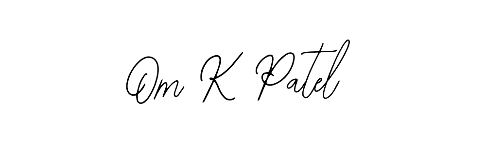 Similarly Bearetta-2O07w is the best handwritten signature design. Signature creator online .You can use it as an online autograph creator for name Om K Patel. Om K Patel signature style 12 images and pictures png