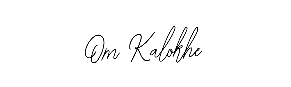 Design your own signature with our free online signature maker. With this signature software, you can create a handwritten (Bearetta-2O07w) signature for name Om Kalokhe. Om Kalokhe signature style 12 images and pictures png