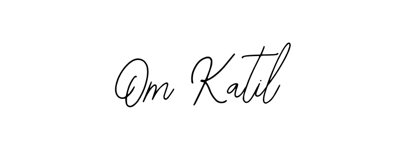 Bearetta-2O07w is a professional signature style that is perfect for those who want to add a touch of class to their signature. It is also a great choice for those who want to make their signature more unique. Get Om Katil name to fancy signature for free. Om Katil signature style 12 images and pictures png