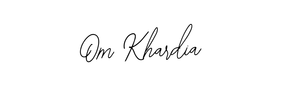 Use a signature maker to create a handwritten signature online. With this signature software, you can design (Bearetta-2O07w) your own signature for name Om Khardia. Om Khardia signature style 12 images and pictures png