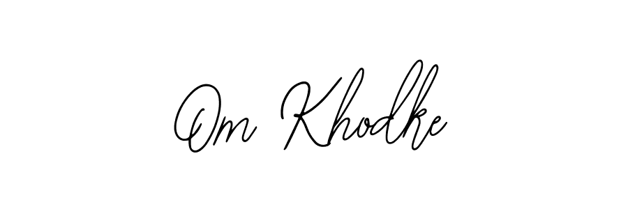 Use a signature maker to create a handwritten signature online. With this signature software, you can design (Bearetta-2O07w) your own signature for name Om Khodke. Om Khodke signature style 12 images and pictures png