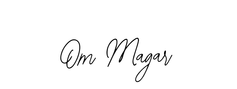 Design your own signature with our free online signature maker. With this signature software, you can create a handwritten (Bearetta-2O07w) signature for name Om Magar. Om Magar signature style 12 images and pictures png