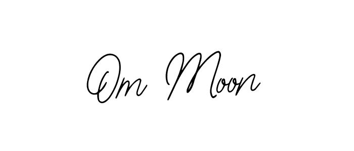 Use a signature maker to create a handwritten signature online. With this signature software, you can design (Bearetta-2O07w) your own signature for name Om Moon. Om Moon signature style 12 images and pictures png