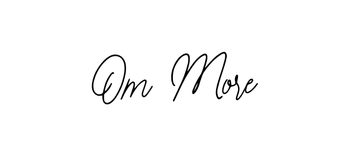 This is the best signature style for the Om More name. Also you like these signature font (Bearetta-2O07w). Mix name signature. Om More signature style 12 images and pictures png