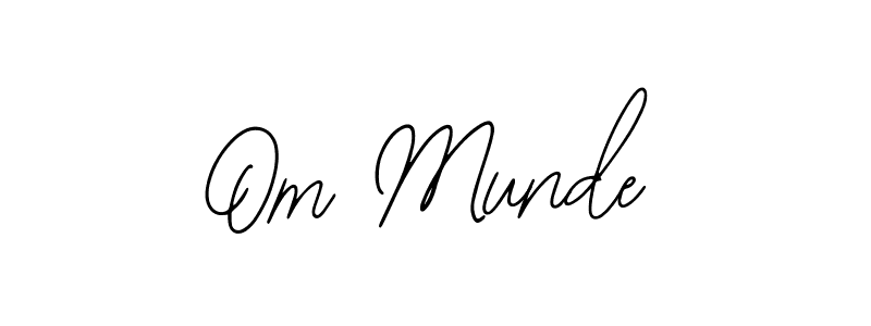 if you are searching for the best signature style for your name Om Munde. so please give up your signature search. here we have designed multiple signature styles  using Bearetta-2O07w. Om Munde signature style 12 images and pictures png