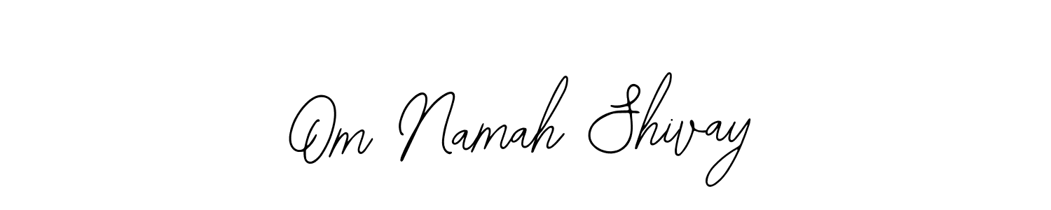 You should practise on your own different ways (Bearetta-2O07w) to write your name (Om Namah Shivay) in signature. don't let someone else do it for you. Om Namah Shivay signature style 12 images and pictures png