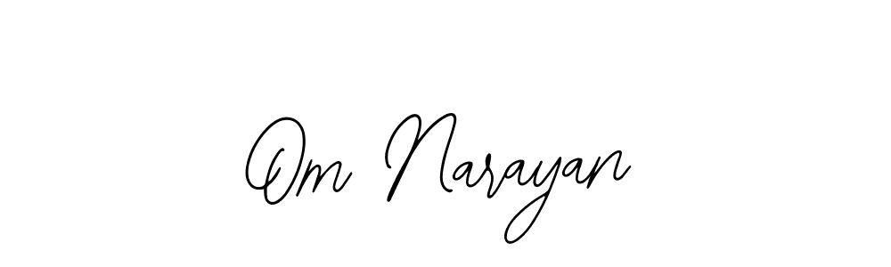 Om Narayan stylish signature style. Best Handwritten Sign (Bearetta-2O07w) for my name. Handwritten Signature Collection Ideas for my name Om Narayan. Om Narayan signature style 12 images and pictures png