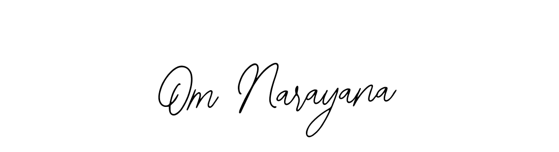 Use a signature maker to create a handwritten signature online. With this signature software, you can design (Bearetta-2O07w) your own signature for name Om Narayana. Om Narayana signature style 12 images and pictures png