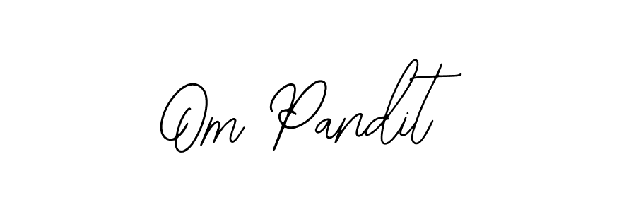 Make a beautiful signature design for name Om Pandit. With this signature (Bearetta-2O07w) style, you can create a handwritten signature for free. Om Pandit signature style 12 images and pictures png