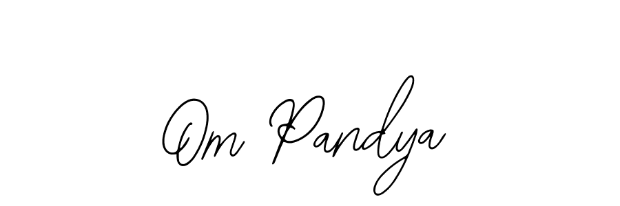 Also You can easily find your signature by using the search form. We will create Om Pandya name handwritten signature images for you free of cost using Bearetta-2O07w sign style. Om Pandya signature style 12 images and pictures png