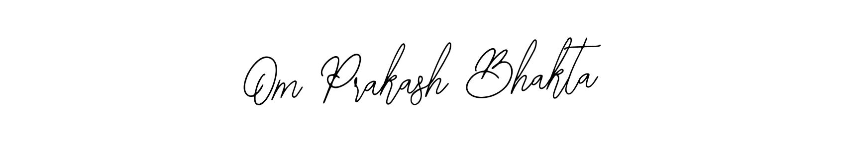 Make a beautiful signature design for name Om Prakash Bhakta. With this signature (Bearetta-2O07w) style, you can create a handwritten signature for free. Om Prakash Bhakta signature style 12 images and pictures png