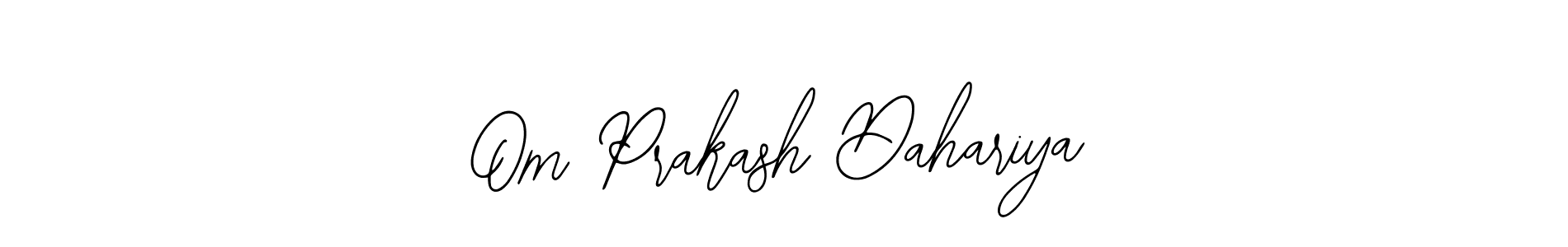 Use a signature maker to create a handwritten signature online. With this signature software, you can design (Bearetta-2O07w) your own signature for name Om Prakash Dahariya. Om Prakash Dahariya signature style 12 images and pictures png